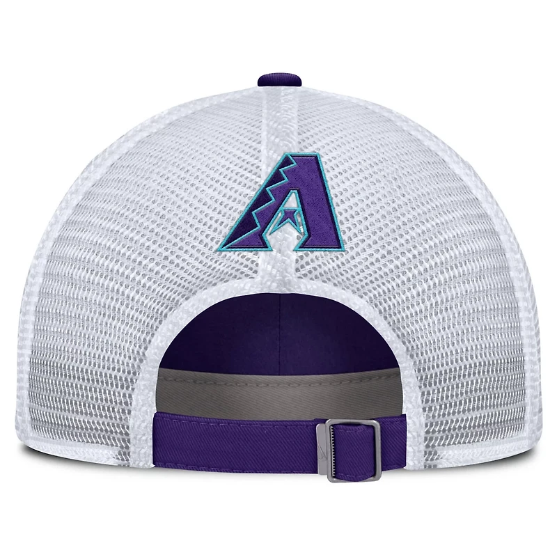 Unisex Nike White Arizona Diamondbacks 2025 City Connect Club Trucker Adjustable Hat