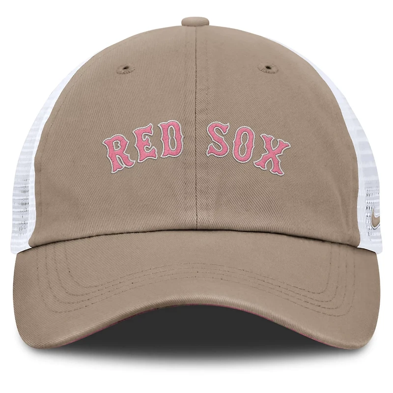 Unisex Nike White Boston Red Sox Mother's Day Club Trucker Adjustable Hat