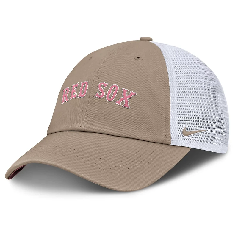 Unisex Nike White Boston Red Sox Mother's Day Club Trucker Adjustable Hat