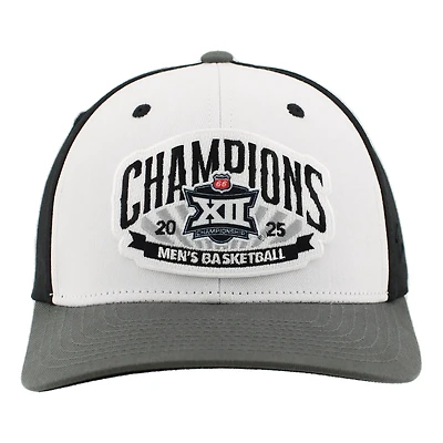 Unisex Zephyr Charcoal Houston Cougars 2025 Big 12 Men's Basketball Conference Tournament Champions Locker Room Adjustable Hat