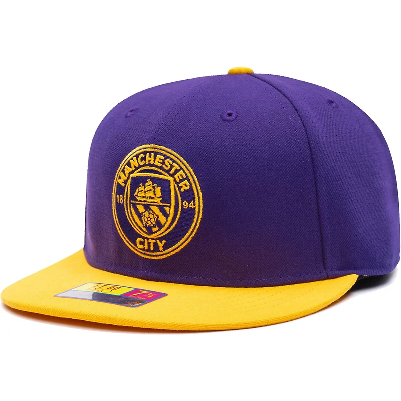 Yellow Manchester City America's Game Fitted Hat