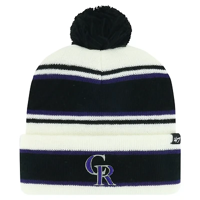 Youth '47 /Black Colorado Rockies Stripling Cuffed Knit Hat with Pom