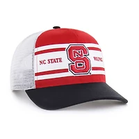 Youth '47 Black NC State Wolfpack Super Stripe Hitch Adjustable Trucker Hat