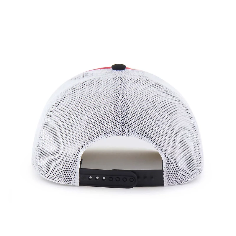 Youth '47 Black NC State Wolfpack Super Stripe Hitch Adjustable Trucker Hat