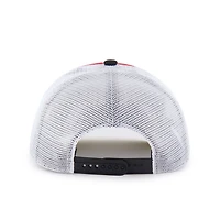 Youth '47 Black Wisconsin Badgers Super Stripe Hitch Adjustable Trucker Hat