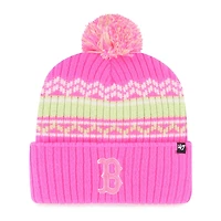 Youth '47 Boston Red Sox Polar Vortex Cuffed Knit Hat with Pom