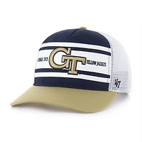 Youth '47 Gold Georgia Tech Yellow Jackets Super Stripe Hitch Adjustable Trucker Hat
