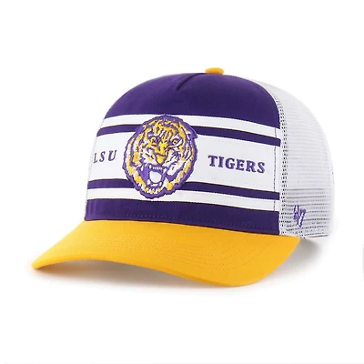 Youth '47 Gold LSU Tigers Super Stripe Hitch Adjustable Trucker Hat