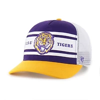 Youth '47 Gold LSU Tigers Super Stripe Hitch Adjustable Trucker Hat