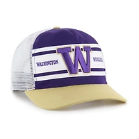 Youth '47 Gold Washington Huskies Super Stripe Hitch Adjustable Trucker Hat