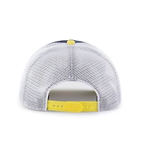 Youth '47 Maize Michigan Wolverines Super Stripe Hitch Adjustable Trucker Hat