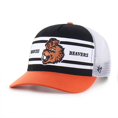Youth '47 Orange Oregon State Beavers Super Stripe Hitch Adjustable Trucker Hat