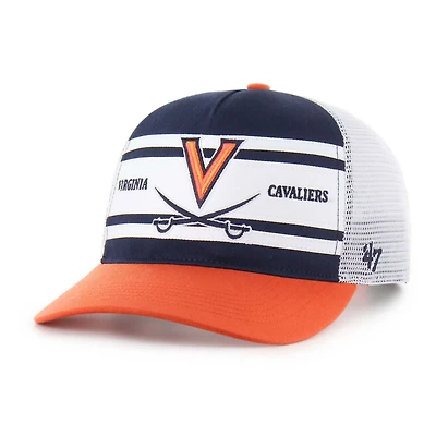 Youth '47 Orange Virginia Cavaliers Super Stripe Hitch Adjustable Trucker Hat