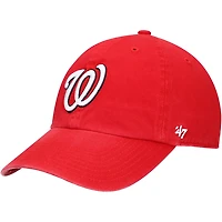 Youth '47 Washington Nationals Team Logo Clean Up Adjustable Hat