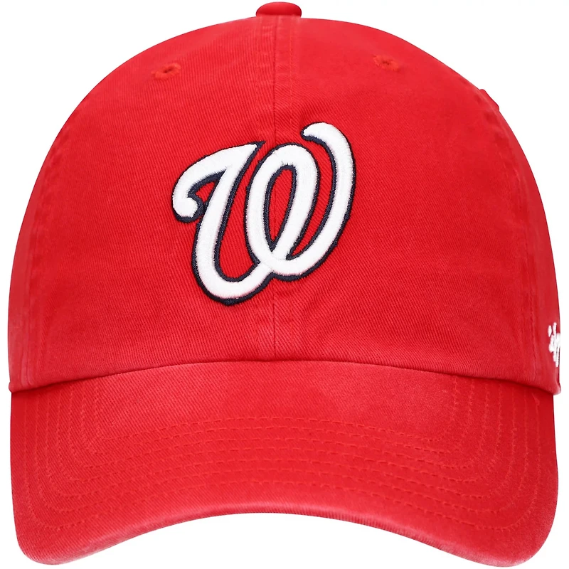 Youth '47 Washington Nationals Team Logo Clean Up Adjustable Hat