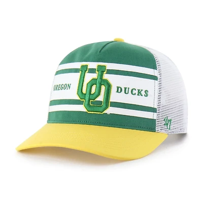Youth '47 Yellow Oregon Ducks Super Stripe Hitch Adjustable Trucker Hat