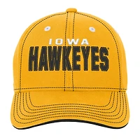 Youth Iowa Hawkeyes Old School Slouch Adjustable Hat