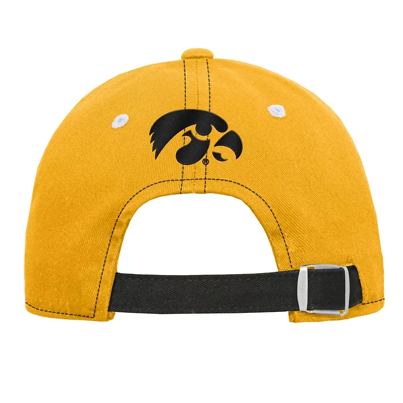 Youth Iowa Hawkeyes Old School Slouch Adjustable Hat