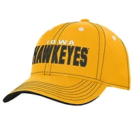 Youth Iowa Hawkeyes Old School Slouch Adjustable Hat