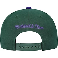Youth Mitchell  Ness Hunter Purple Milwaukee Bucks Two-Tone Snapback Hat