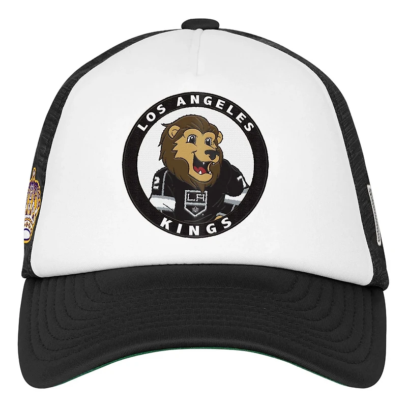 Youth Mitchell Ness Los Angeles Kings Mascot Adjustable Trucker Hat