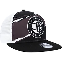 Youth New Era /White Brooklyn Nets Tear Snapback 9FIFTY Snapback Hat