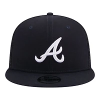 Youth New Era Atlanta Braves 9FIFTY Trucker Snapback Hat
