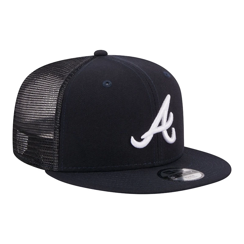 Youth New Era Atlanta Braves 9FIFTY Trucker Snapback Hat