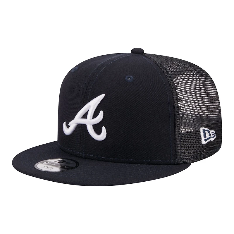 Youth New Era Atlanta Braves 9FIFTY Trucker Snapback Hat