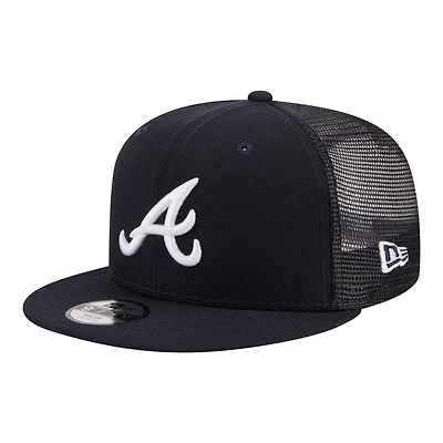 Youth New Era Atlanta Braves 9FIFTY Trucker Snapback Hat