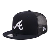 Youth New Era Atlanta Braves 9FIFTY Trucker Snapback Hat