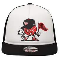 Youth New Era Black Chicago Bulls Court Sport Mascot 9FIFTY Snapback Hat
