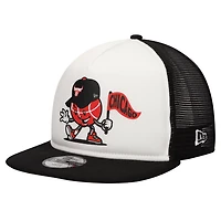 Youth New Era Black Chicago Bulls Court Sport Mascot 9FIFTY Snapback Hat