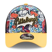 Youth New Era Gold Pittsburgh Pirates 2025 MLB Diamond Hero Edition A-Frame 9FORTY Adjustable Hat