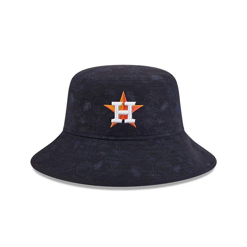 Youth New Era Houston Astros 2025 Spring Training All Over Print Bucket Hat