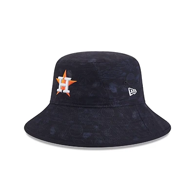 Youth New Era Houston Astros 2025 Spring Training All Over Print Bucket Hat