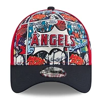 Youth New Era Navy Los Angeles Angels 2025 MLB Diamond Hero Edition A-Frame 9FORTY Adjustable Hat