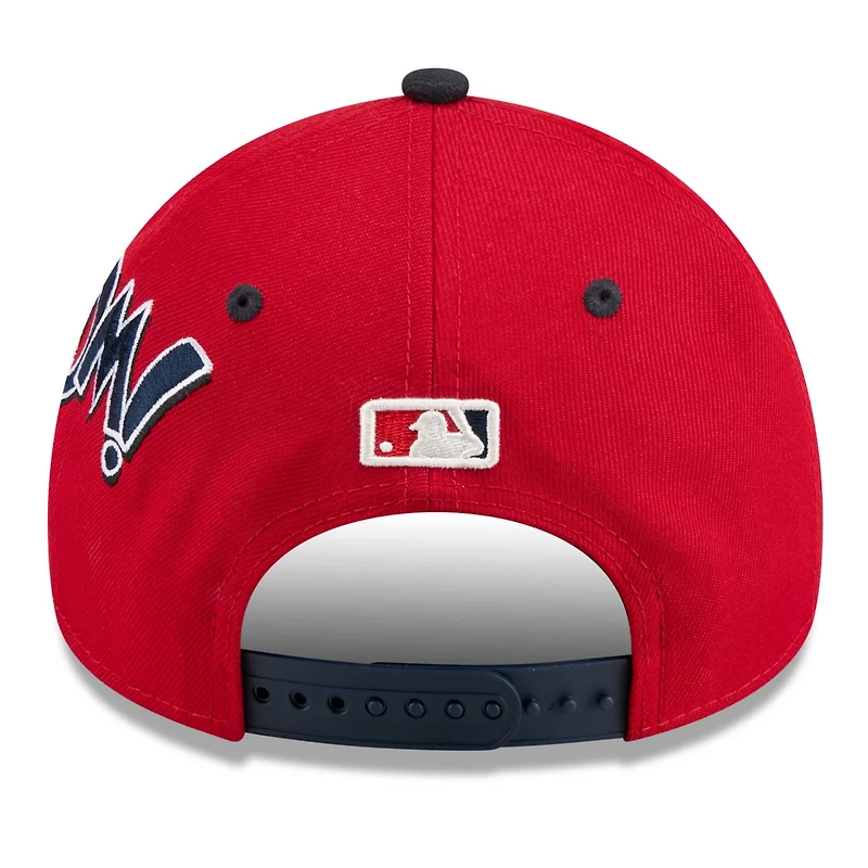 Youth New Era Navy Los Angeles Angels 2025 MLB Diamond Hero Edition A-Frame 9FORTY Adjustable Hat