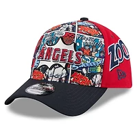Youth New Era Navy Los Angeles Angels 2025 MLB Diamond Hero Edition A-Frame 9FORTY Adjustable Hat