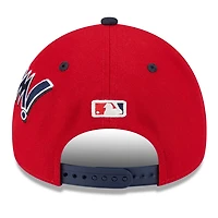Youth New Era Navy Washington Nationals 2025 MLB Diamond Hero Edition A-Frame 9FORTY Adjustable Hat