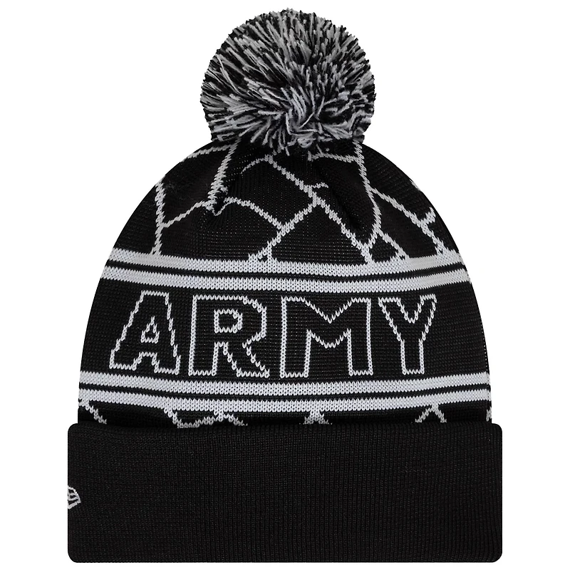 Youth New Era Newcastle United Sport Cuffed Knit Hat with Pom