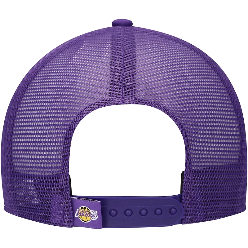 Youth New Era Purple Los Angeles Lakers Court Sport Mascot 9FIFTY Snapback Hat