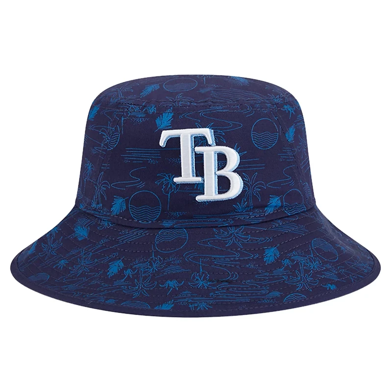 Youth New Era Tampa Bay Rays 2025 Spring Training All Over Print Bucket Hat