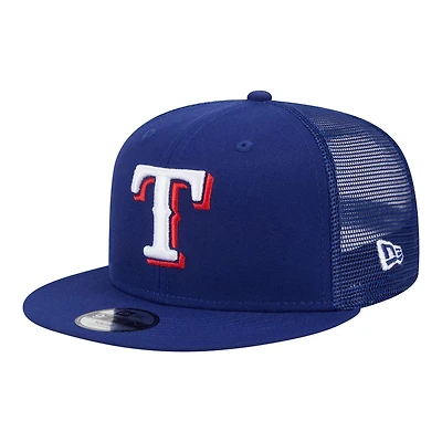 Youth New Era Texas Rangers 9FIFTY Trucker Snapback Hat