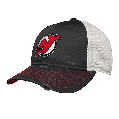 Youth New Jersey Devils Slouch Trucker Adjustable Hat