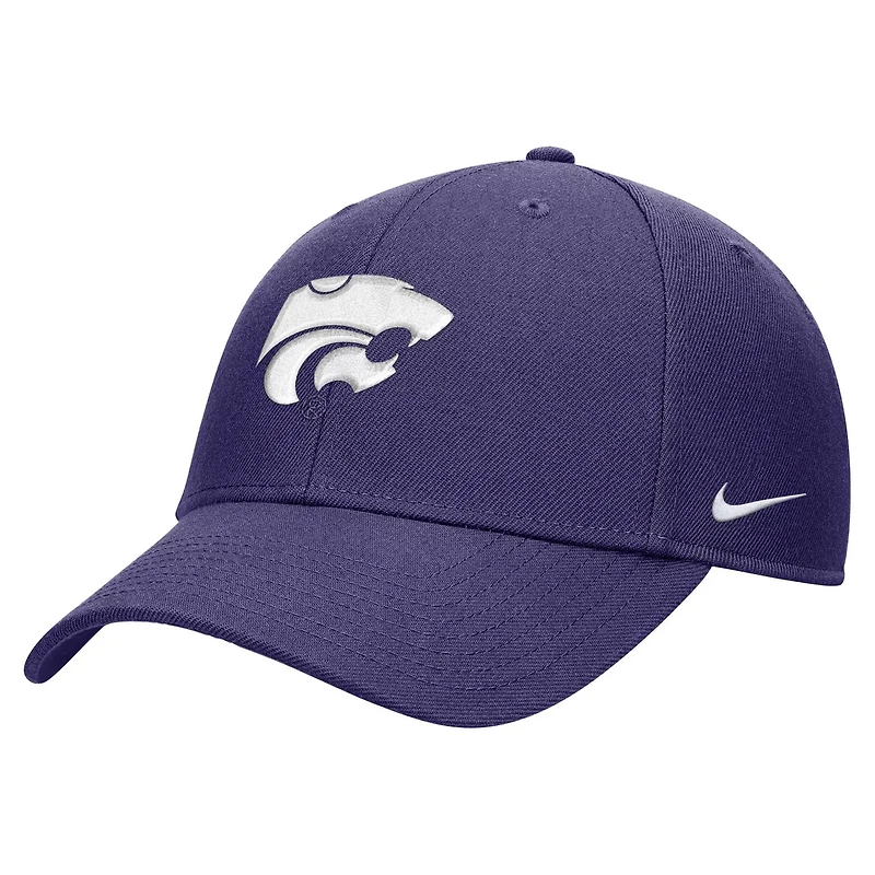 Youth Nike Kansas State Wildcats 2024 Sideline Club Adjustable Hat