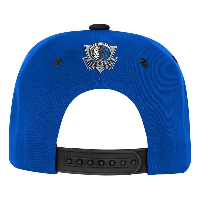 Youth Outerstuff Black Dallas Mavericks Two-Tone Snapback Hat