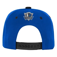 Youth Outerstuff Black Dallas Mavericks Two-Tone Snapback Hat