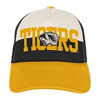 Youth Outerstuff Cream Missouri Tigers Modern Fan Trucker Adjustable Hat