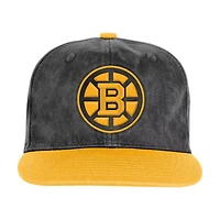 Youth Outerstuff Gold Boston Bruins True Retro Deadstock Adjustable Hat